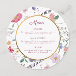 WildblommCircle Round Meny