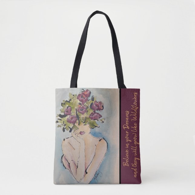 WildblommDreams Tote Tygkasse (Framsida)