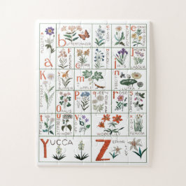 Wildblomme Alphabet Puzzle | Naturalfabet Pussel