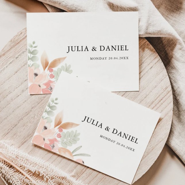 Wildblomme Bröllop Kuvert Adress mall (Wildflower Wedding Envelope Address Template)