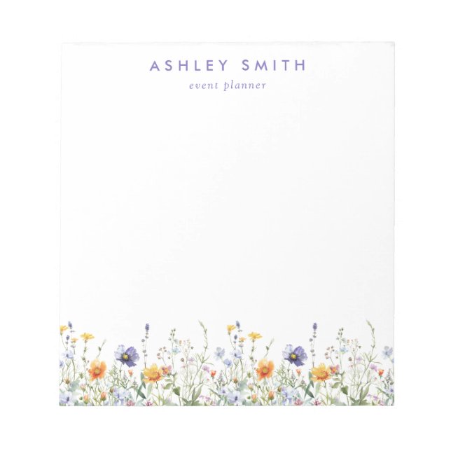 Wildblomme Business Anteckningsblock (Framsida)