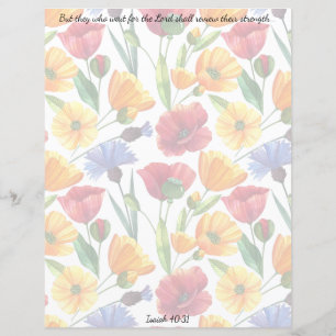 Wildblomme Christian Stationery