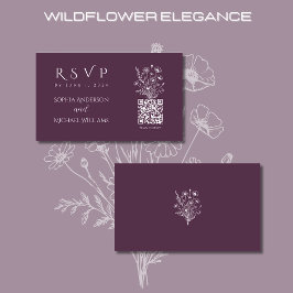 Wildblomme Elegance-OSA-QR-kod Visitkort
