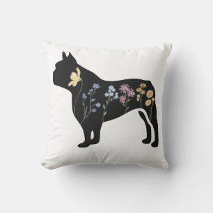 Wildblomme Fransk Bulldog Kudde