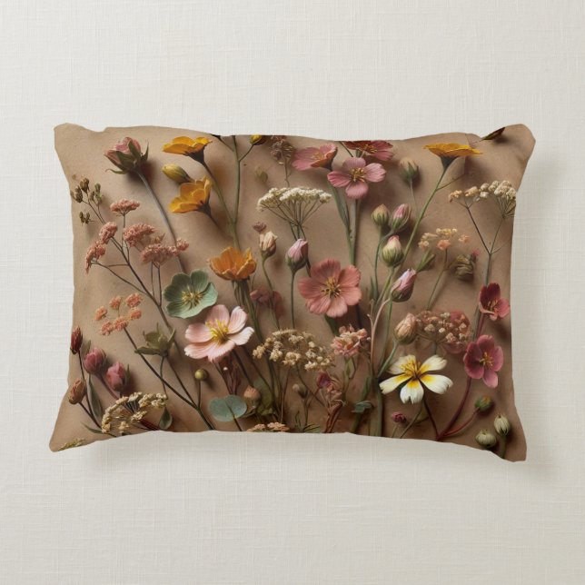 Wildblomme Meadow Cushion Prydnadskudde (Baksidan)