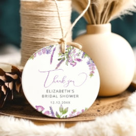 Wildblomme Meadow Lilac Lila Tack Gift Märkres Gåvor Etiketter