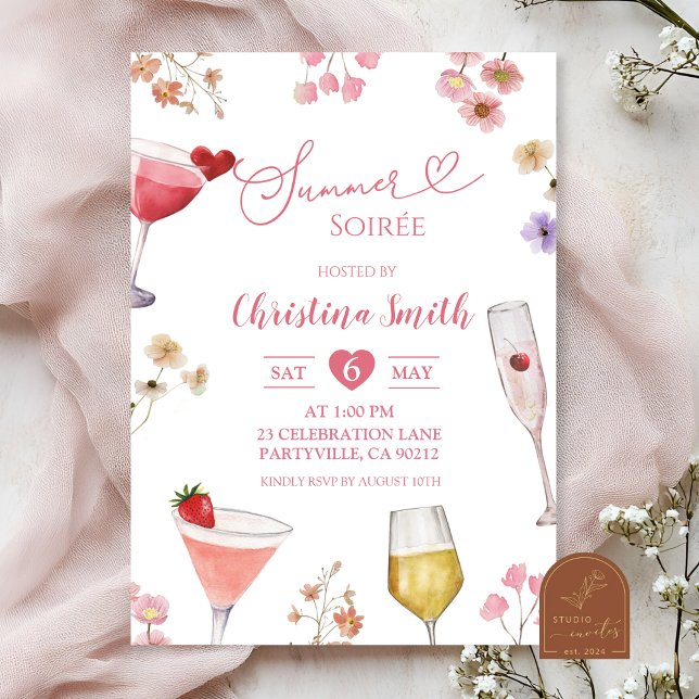 Wildblomme Meadow Summer Soirée Inbjudningar (Skapare uppladdad)