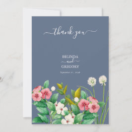 Wildblomme Periwinkle Dusty Blue Bröllop Spara Datumet