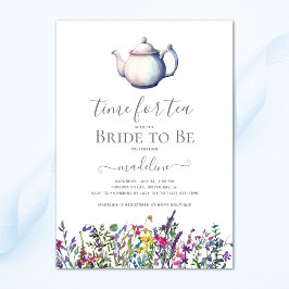 Wildblomme Tea Möhippa Inbjudningar