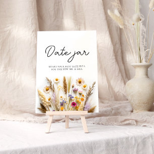 Wildblommedatum Nattjubiléer Burk Poster