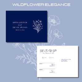 Wildblommelegance-OSA-Bröllop-vykort Vykort