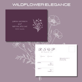 Wildblommelegance-OSA-Bröllop-vykort Vykort