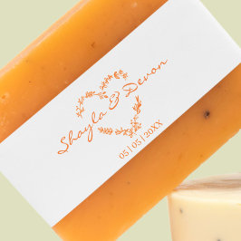 WildblommHeart Grenar & Löv Bröllop Stämpel