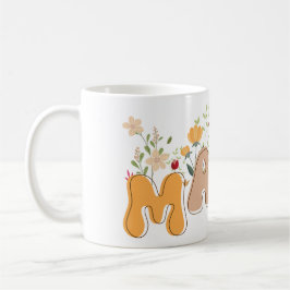 WildblommMamma Boho Blommigt Mugg