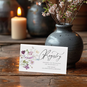 WildblommMöhippa Gift-registret Tilläggskort