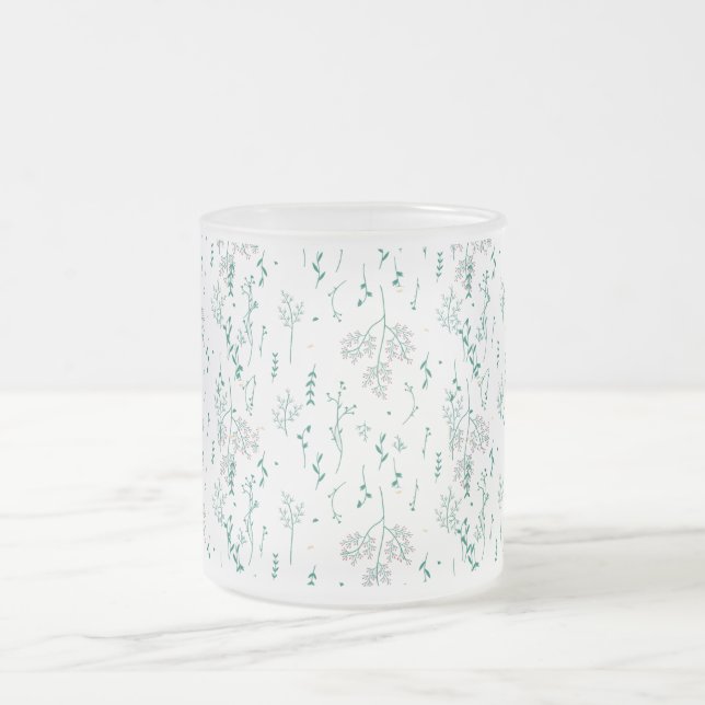 Wildblommönster Frostad Glasmugg (Center)