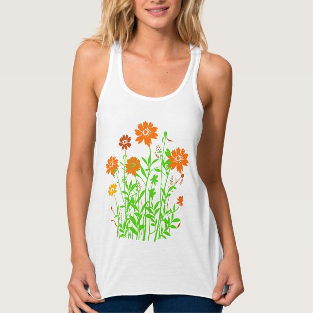 Wildblommor-79156 Linne Med Racerback (Framsida)
