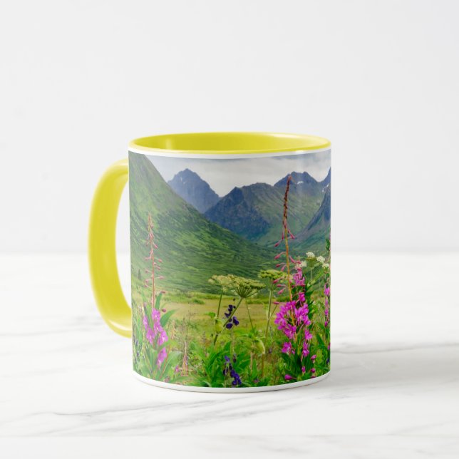 Wildblommor Alaska Valley Mugg (Framsida vänster)