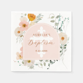 Wildblommor Arch Baptism Pappersservett