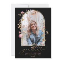 Wildblommor Arch Black Photo Studenten