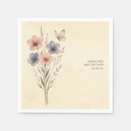 Wildblommor Baby i Bloom Baby Pappersservett