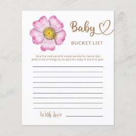 Wildblommor Baby i bloom Baby Shower List List