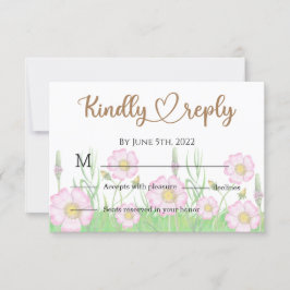 Wildblommor Baby i Bloom Baby Shower OSA Kort