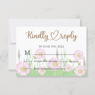 Wildblommor Baby i Bloom Baby Shower OSA Kort