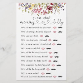 Wildblommor Baby i Bloom "gissa vem"-spelet