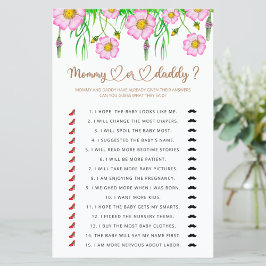 Wildblommor Baby I Bloom Mamma eller Pappa baby