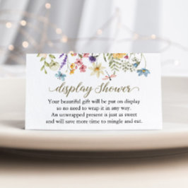 Wildblommor Baby i Bloom Visning Shower Tilläggskort
