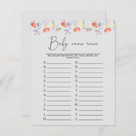 Wildblommor Baby namn tävling