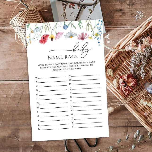 Wildblommor Baby Namn Tävling (Skapare uppladdad)