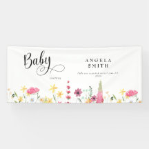 Wildblommor Baby Shower