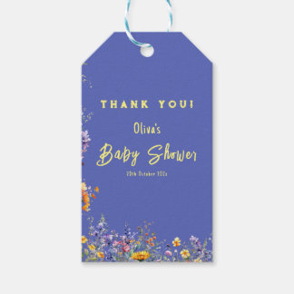 Wildblommor Baby Shower Gift-Märkre Presentetikett