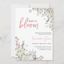 Wildblommor Baby Shower