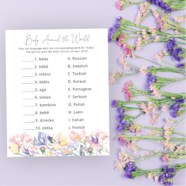 Wildblommor Baby värld runt (Skapare uppladdad)