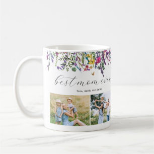 Wildblommor Best Mamma någonsin fyra foto Kaffemugg
