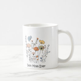 Wildblommor Best Mamma någonsin Mugg