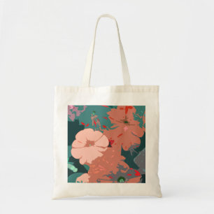 Wildblommor Blommigt Bröllop Bridesmaid Gift Favor Tygkasse
