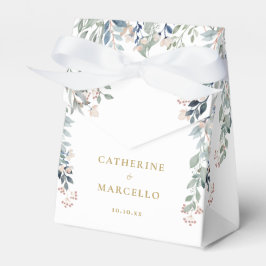 Wildblommor Blommigt Elegant Guld Bröllop Presentaskar