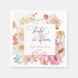 Wildblommor Bloom Baby Shower Napkins Pappersservett