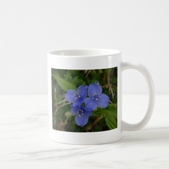 Wildblommor Blue Spiderwort Hett Vår AR Gifts Kaffemugg (Höger)