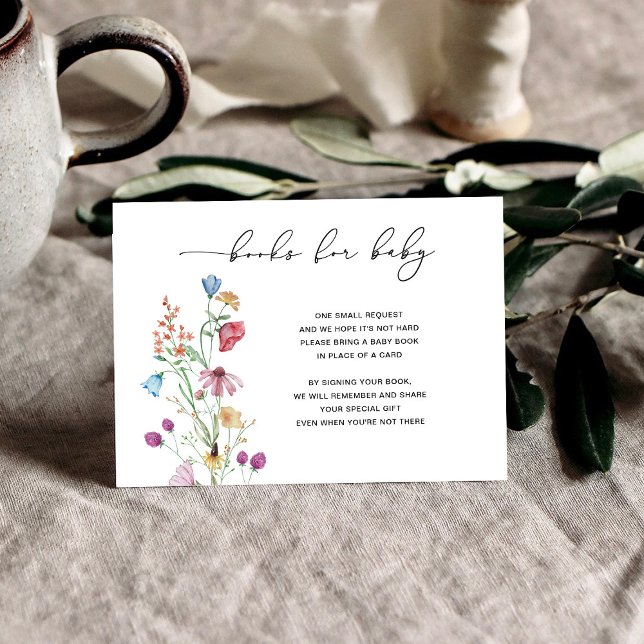 Wildblommor Bokar för Baby-kort OSA Kort (Skapare uppladdad)