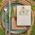 Wildblommor Botanical Garden Wedding Inbjudningar<br><div class="desc">En enkel botanisk inbjudan till en vildblomma som är perfekt för en trädgård eller utomhus bröllop.</div>