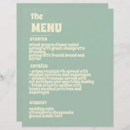 Wildblommor Botanical Garden WedMenu