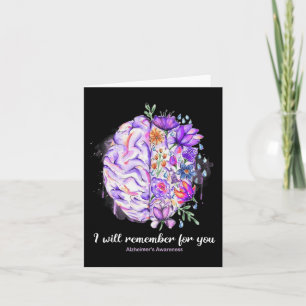 Wildblommor Brain Kom ihåg att du har Alzheimer Br Kort