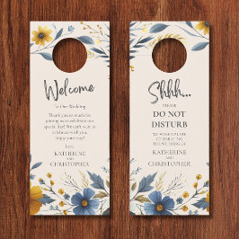 Wildblommor Bröllop Shhh Do Not Disturb Beige
