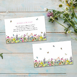 Wildblommor & Butterflies Bokar för Baby Tilläggskort