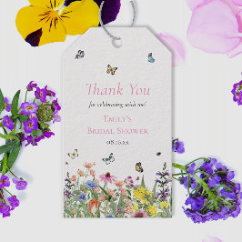 Wildblommor & Butterflies Tack Presentetikett